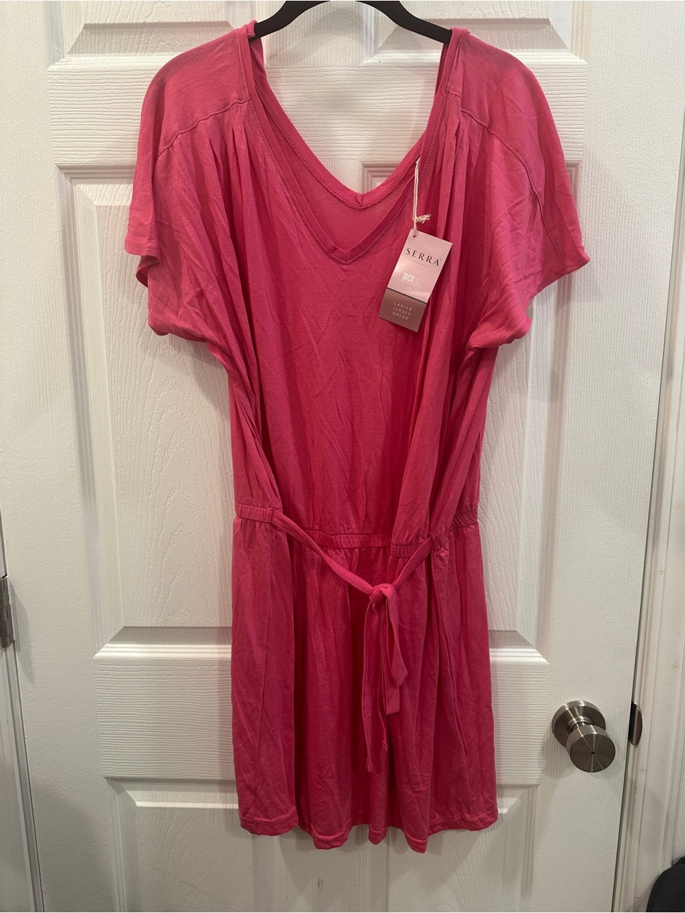 Serra Ladies v-neck Jersey lounge dress size L NWT